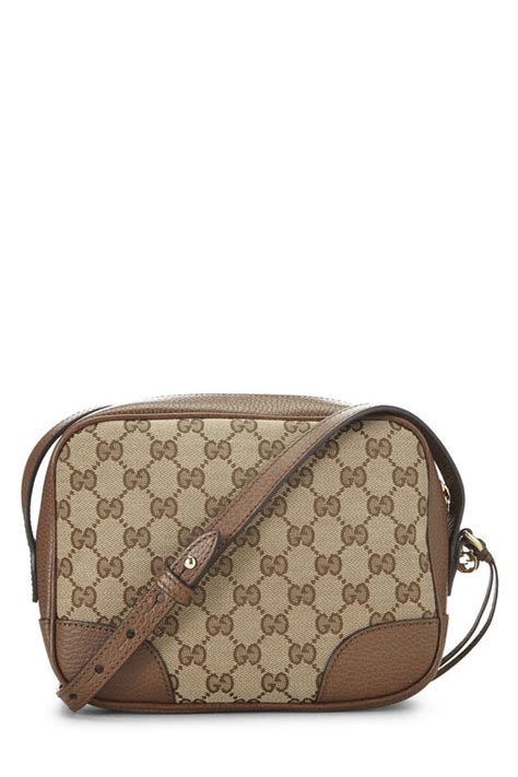 Gucci Brown Original GG Canvas Bree Crossbody 